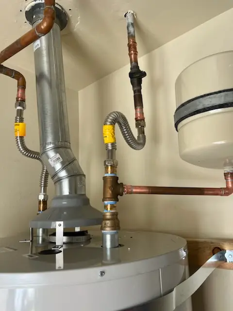 Water heater installation and plumbing repair in New Burlington